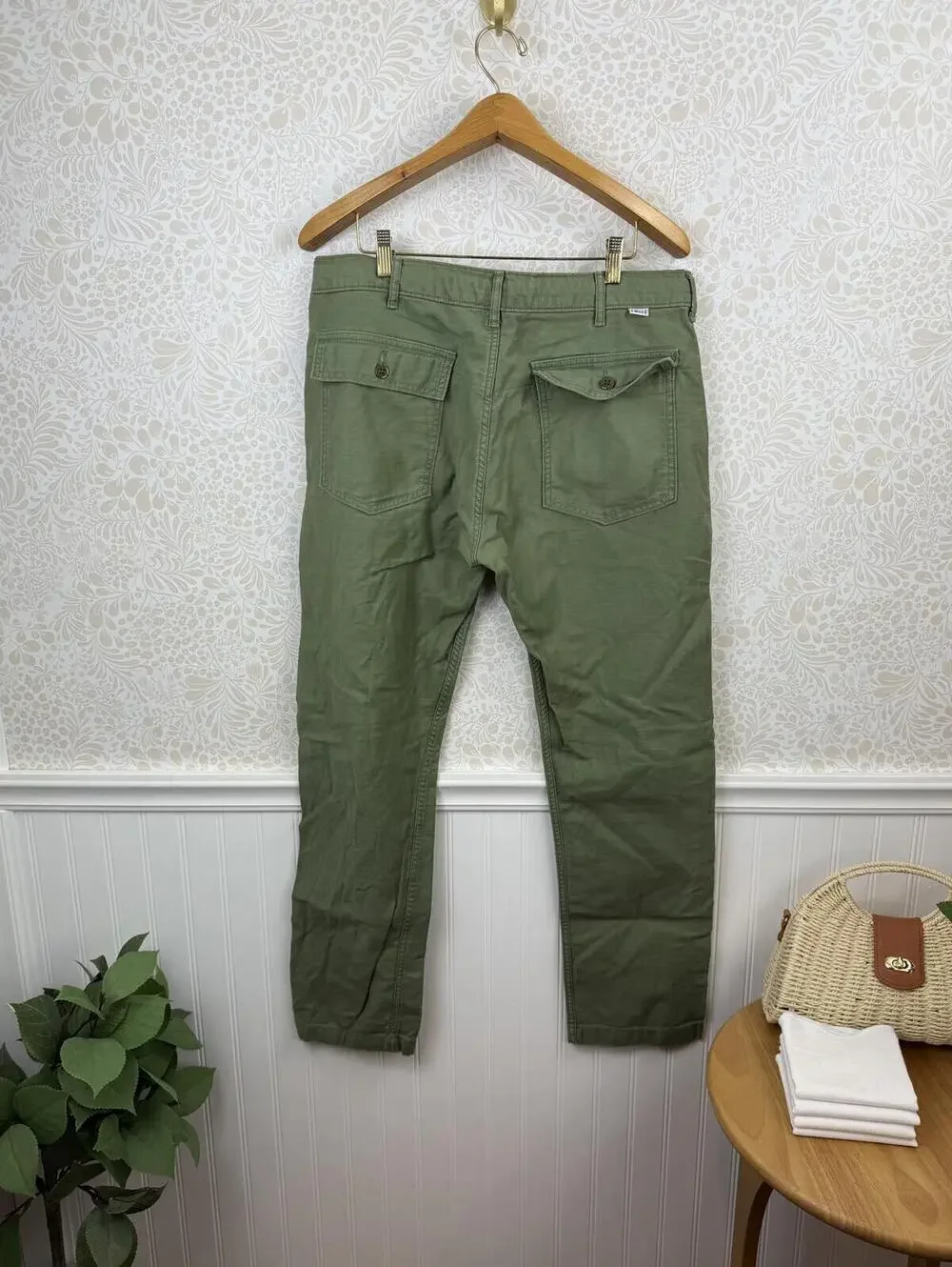 Levi's Men's Green Loose Straight Drawstring Surplus Utility Pant - Size - 34x32